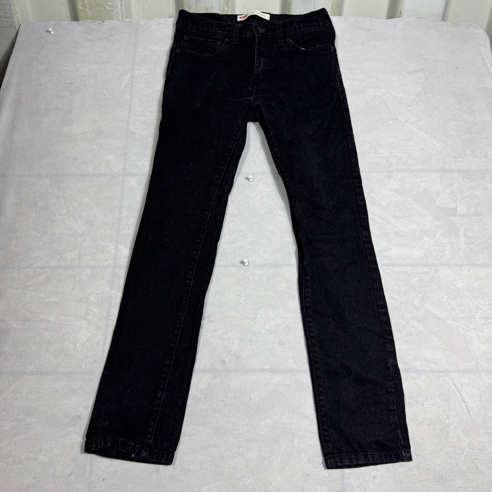 Levi's 510 Mens Skinny‎ Jeans Black Denim Five Pockets Size 16 Reg W28 L28